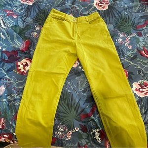 Paloma Wool Tarento pants in chartreuse green. Spanish sz 38